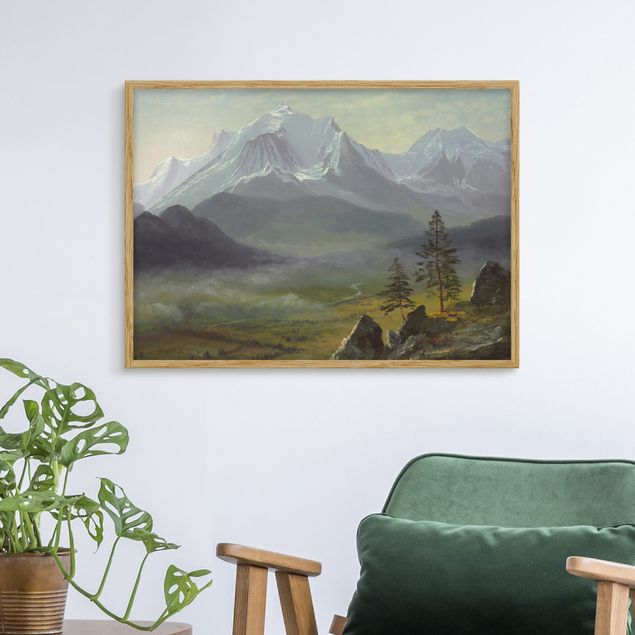 Wanddeko Wohnzimmer Albert Bierstadt - Mont Blanc