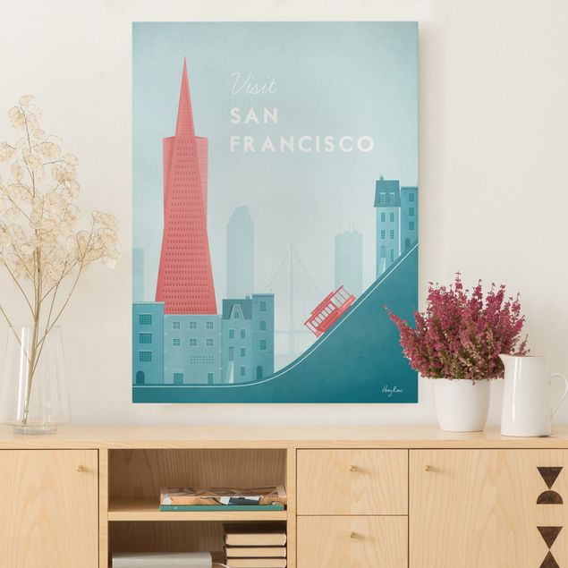 Küche Dekoration Reiseposter - San Francisco