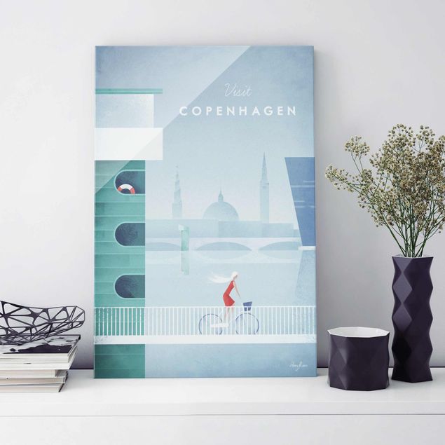 Küche Dekoration Reiseposter - Kopenhagen