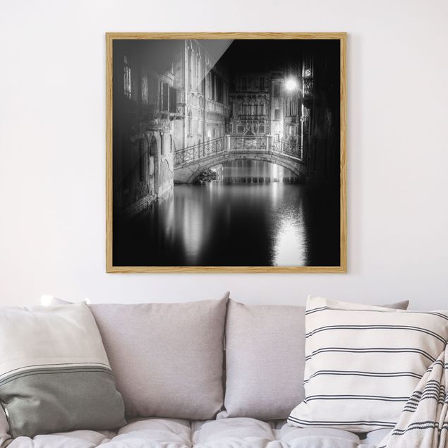 Wanddeko Schlafzimmer Brücke Venedig