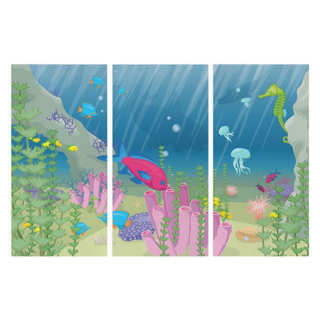 Wanddeko Jungenzimmer Unterwasserwelt