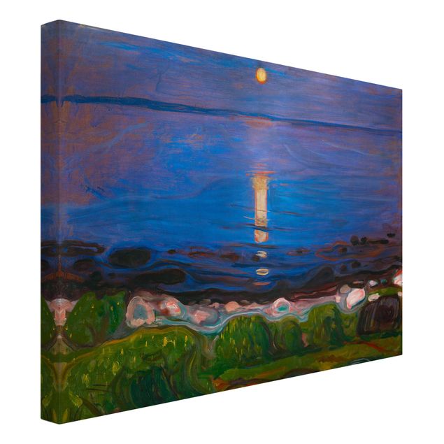 Wanddeko Schlafzimmer Edvard Munch - Sommernacht am Meeresstrand