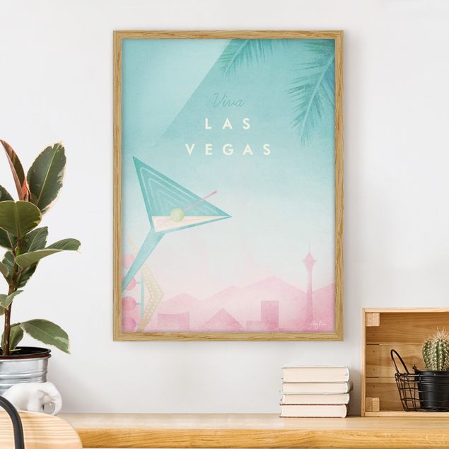Wanddeko Wohnzimmer Reiseposter - Viva Las Vegas