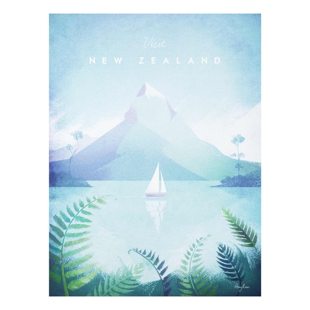 Wanddeko Esszimmer Reiseposter - Neuseeland