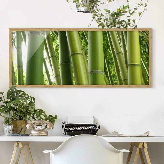 Wanddeko Schlafzimmer Bamboo Trees