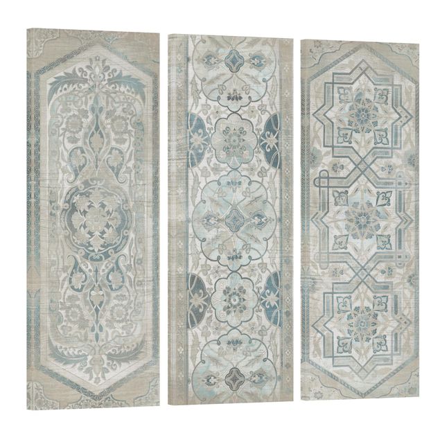 Wanddeko Esszimmer Holzpaneel Persisch Vintage Set I