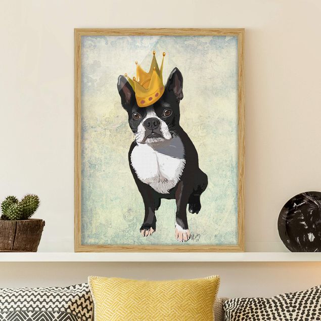 Wanddeko Wohnzimmer Tierportrait - Terrierkönig