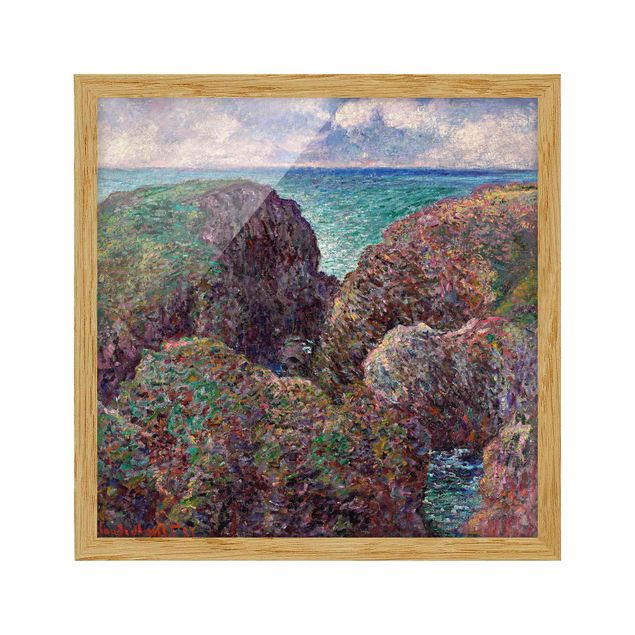 Wanddeko Wohnzimmer Claude Monet - Felsengruppe Port-Goulphar