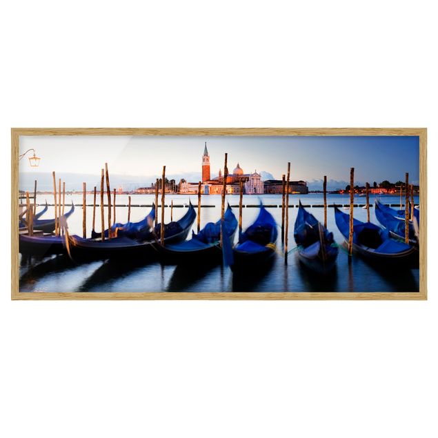 Wanddeko Esszimmer Venice Gondolas