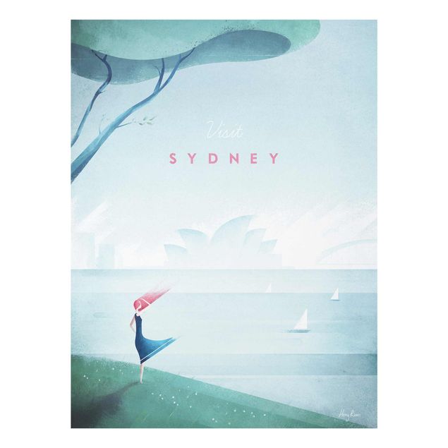 Wanddeko grün Reiseposter - Sidney