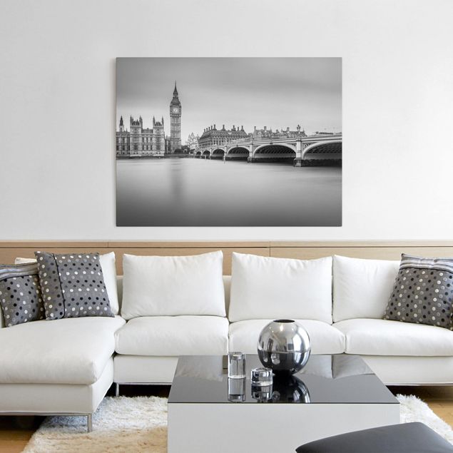 Wandbilder London Westminster Brücke und Big Ben