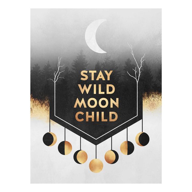 Wanddeko Esszimmer Stay Wild Moon Child