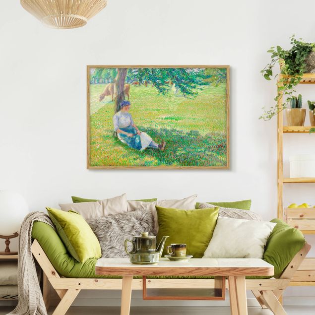 Wanddeko Schlafzimmer Camille Pissarro - Kuhhirtin