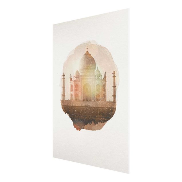 Wanddeko Esszimmer Wasserfarben - Taj Mahal