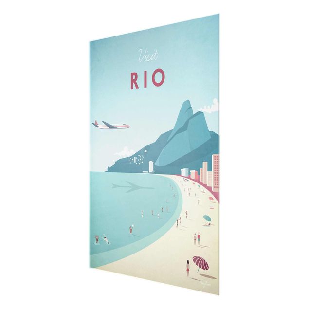 Wanddeko Treppenhaus Reiseposter - Rio de Janeiro