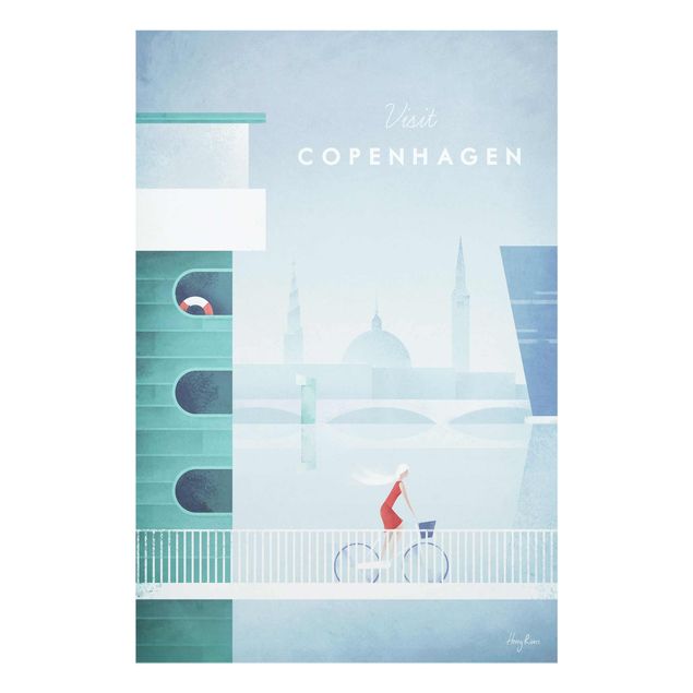 Wanddeko Esszimmer Reiseposter - Kopenhagen