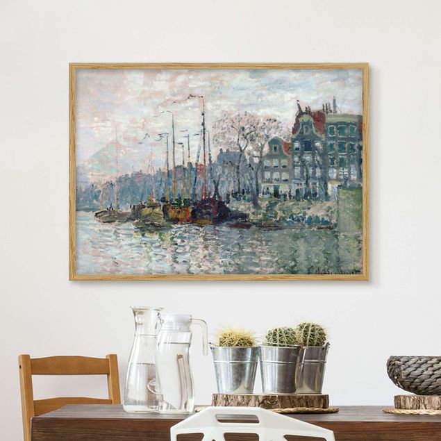 Wanddeko blau Claude Monet - Kromme Waal Amsterdam