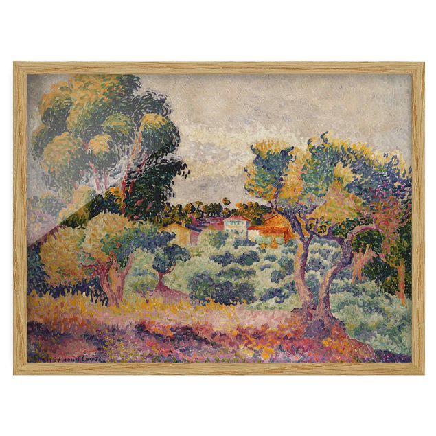 Pointillismus Bilder Henri Edmond Cross - Eukalyptus und Olivenhain