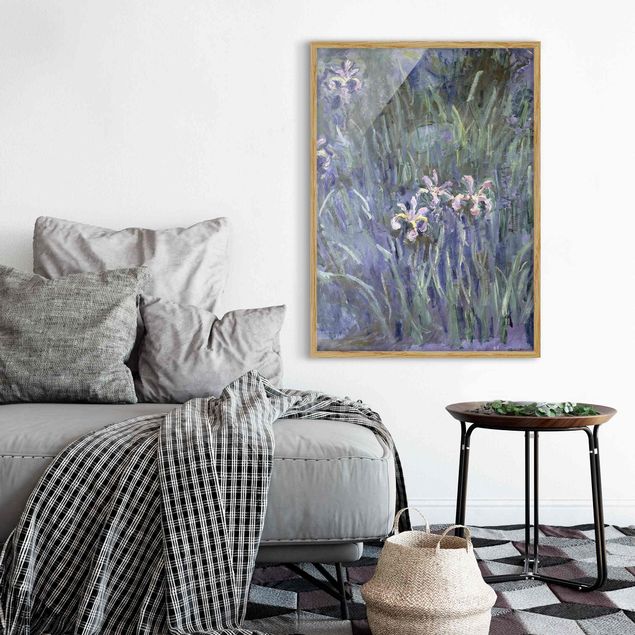Wanddeko Wohnzimmer Claude Monet - Schwertlilien