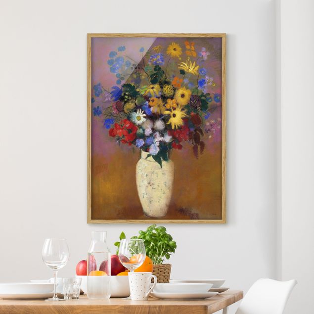 Wanddeko Wohnzimmer Odilon Redon - Blumen in einer Vase