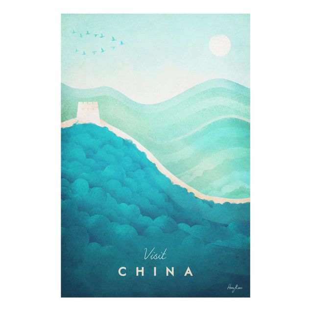 Wanddeko Büro Reiseposter - China