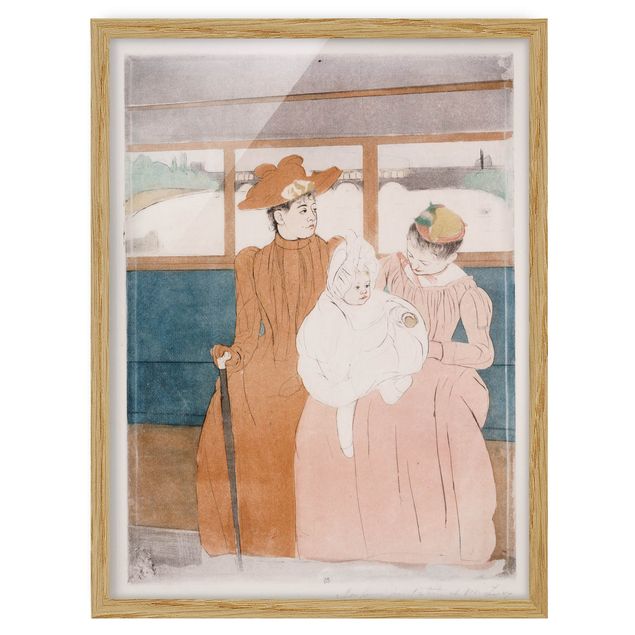 Wanddeko Mädchenzimmer Mary Cassatt - Im Omnibus