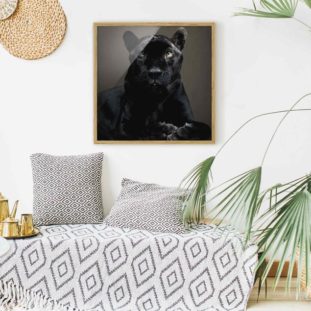 Wanddeko Schlafzimmer Black Puma