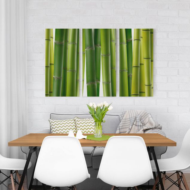 Wanddeko Schlafzimmer Bambuspflanzen