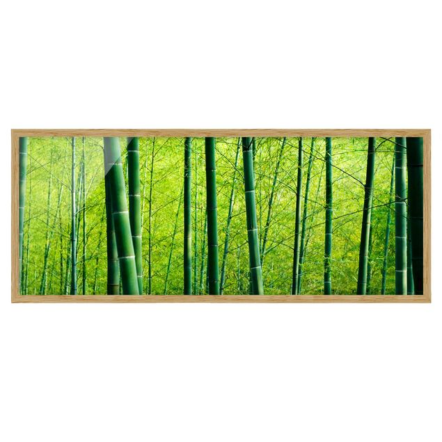 Wanddeko Flur Bambuswald