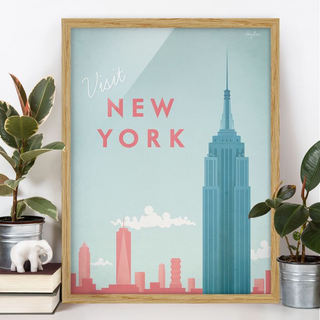 Wohndeko Architektur Reiseposter - New York