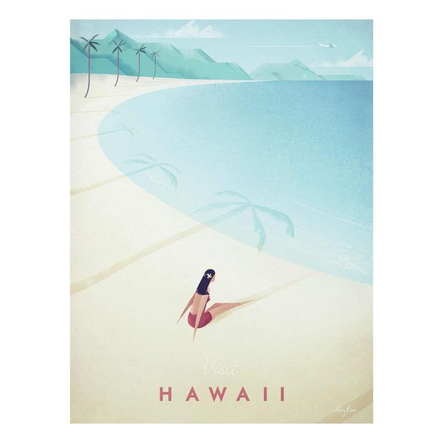 Wanddeko Büro Reiseposter - Hawaii