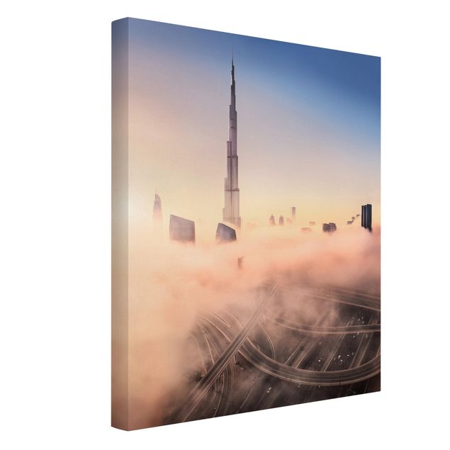 Wanddeko Wohnzimmer Himmlische Skyline von Dubai