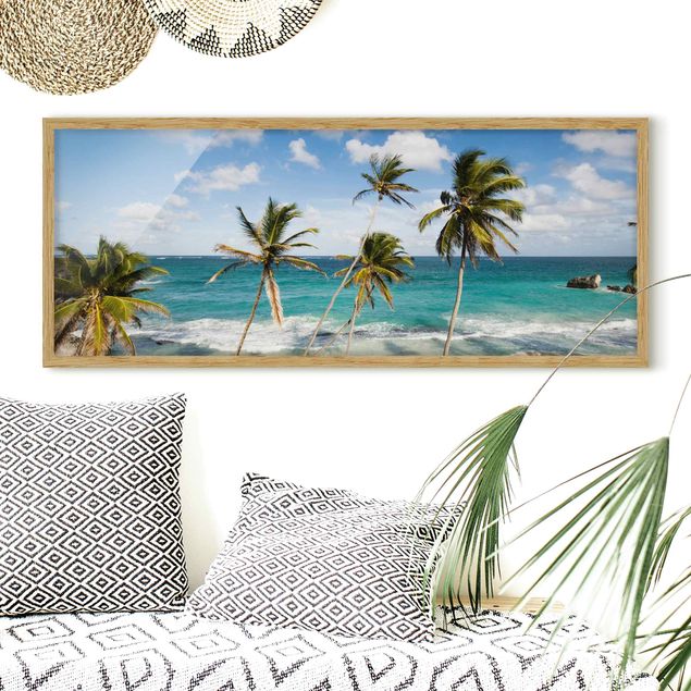 Strandbilder mit Rahmen Beach of Barbados