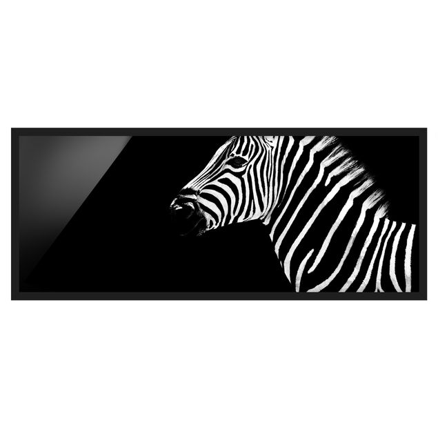 Wanddeko Esszimmer Zebra Safari Art