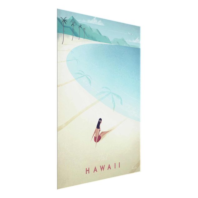 Wanddeko Esszimmer Reiseposter - Hawaii