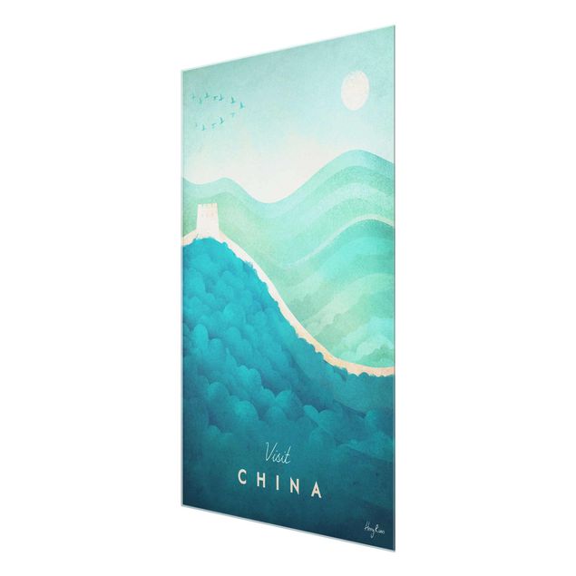Wanddeko Jugendzimmer Reiseposter - China