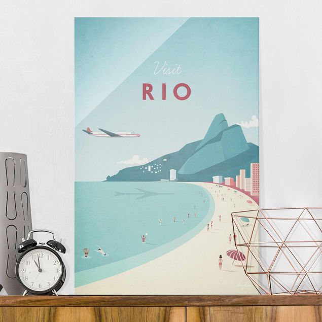 Wanddeko Schlafzimmer Reiseposter - Rio de Janeiro