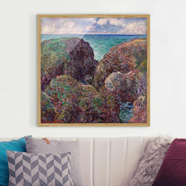 Wanddeko braun Claude Monet - Felsengruppe Port-Goulphar