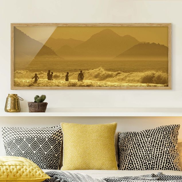 Strandbilder mit Rahmen Goldküste