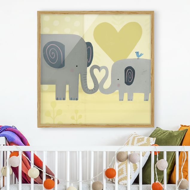 Wandbilder Elefanten Mama und ich - Elefanten