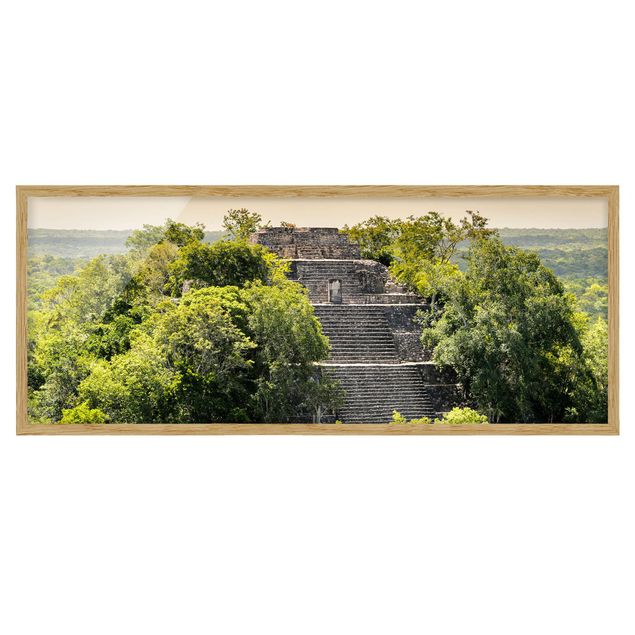 Wanddeko Flur Pyramide von Calakmul