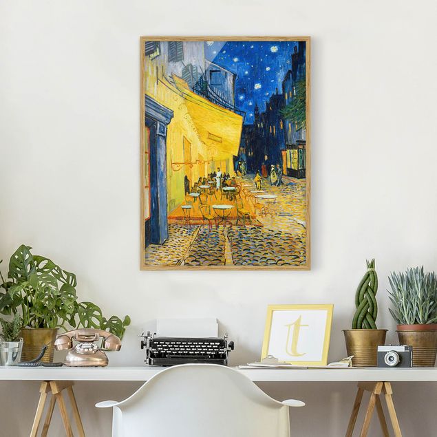 Wanddeko Wohnzimmer Vincent van Gogh - Café-Terrasse in Arles