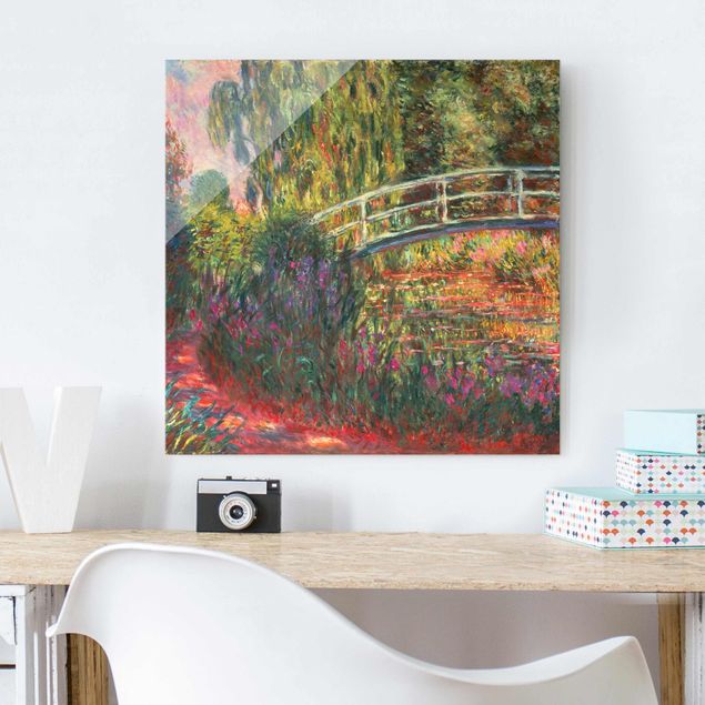 Wanddeko über Sofa Claude Monet - Japanische Brücke im Garten von Giverny