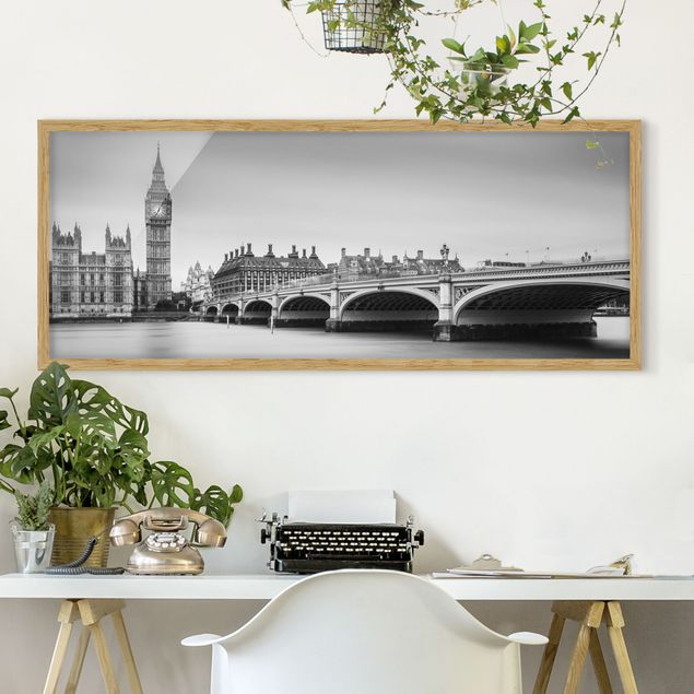 Wohndeko Architektur Westminster Brücke und Big Ben
