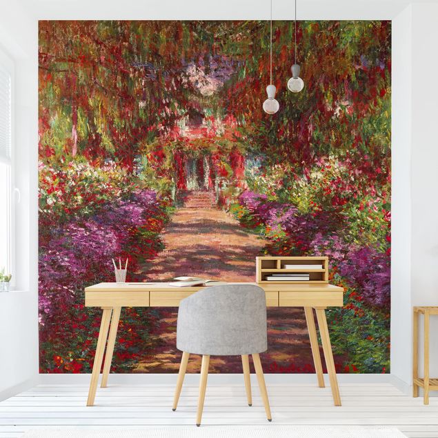 Wanddeko Schlafzimmer Claude Monet - Weg in Monets Garten in Giverny