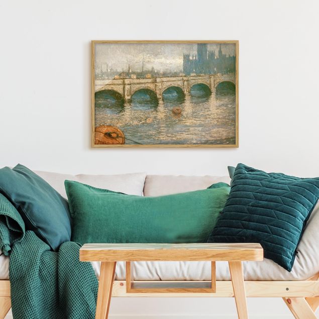 Wandbilder London Claude Monet - Themsebrücke