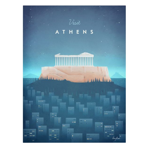 Wanddeko Flur Reiseposter - Athen