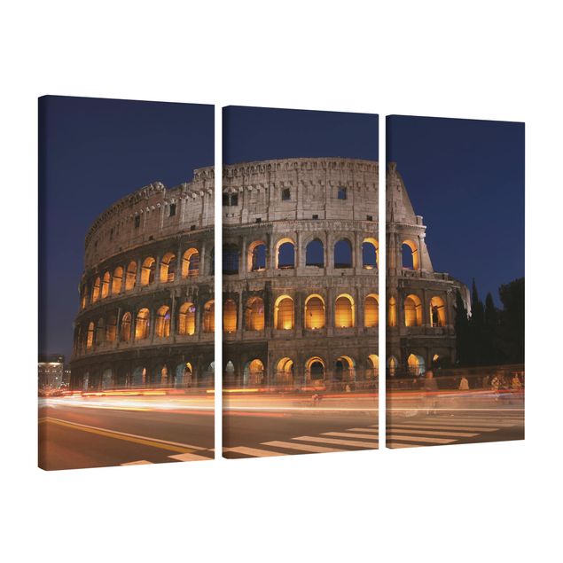 Wanddeko Flur Colosseum in Rom bei Nacht