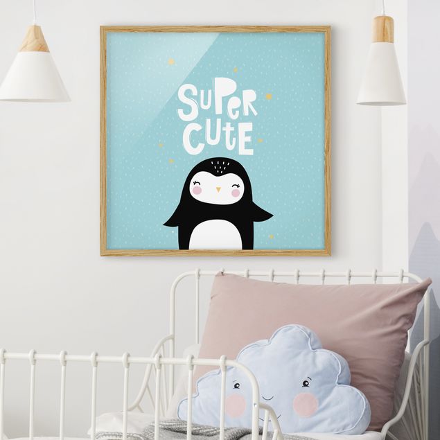 Kinderzimmer Deko Super Cute Pinguin