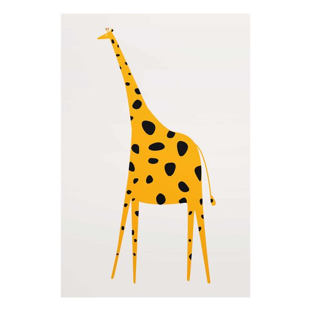 Wanddeko Babyzimmer Gelbe Giraffe